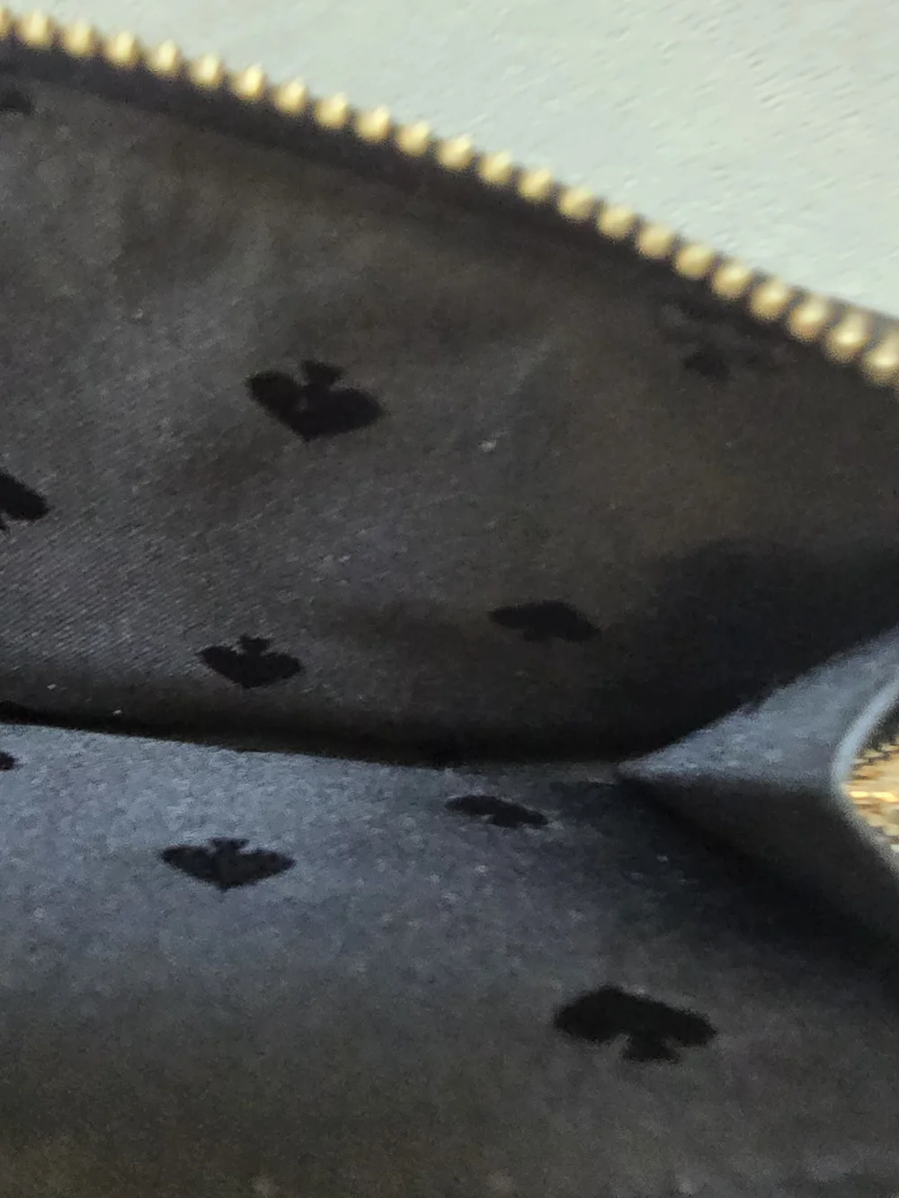 Kate Spade New York Black Leather Wallet with Gold Logo